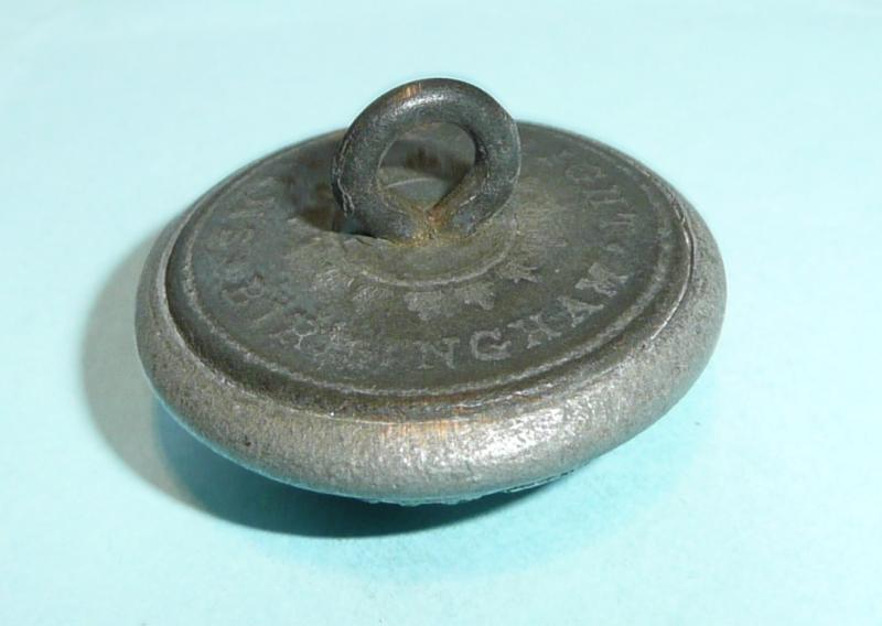 Irish Militia - 107th Kerry Militia Other Ranks Large Pattern Pewter White Metal Tunic Button