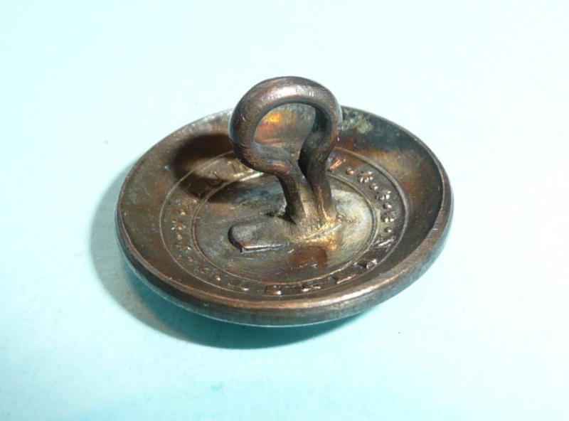 Revolutionary Wars Georgian Irish Volunteers - Balbriggen Infantry Officer's Silver Plated Open Backed Coatee Button