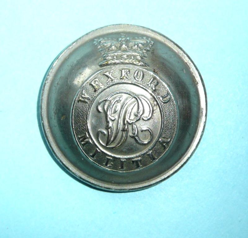 Irish Militia - Wexford Militia Large Pattern Button  - Damaged