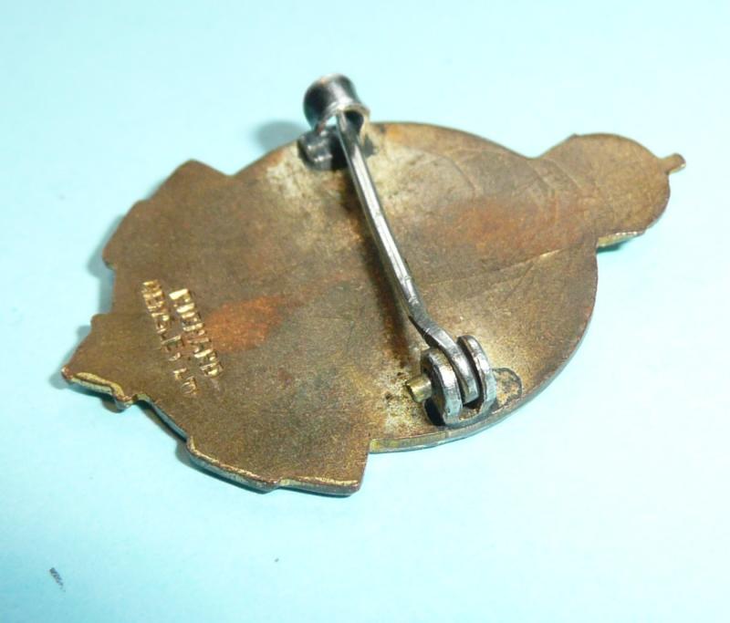 Canadian - Boer War Old Comrades Veterans Association Quebec Enamel Pin Badge Brooch - Dated 1900